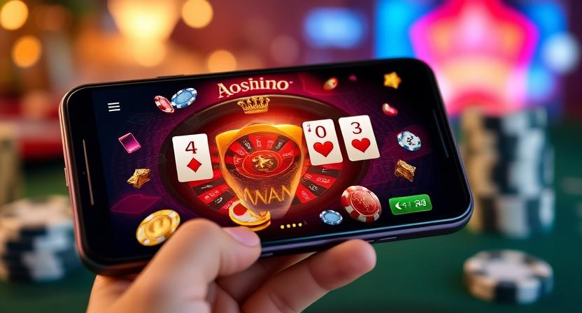 Q36 mobile casino app interface